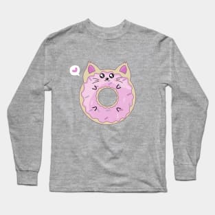 Donut Cat Long Sleeve T-Shirt